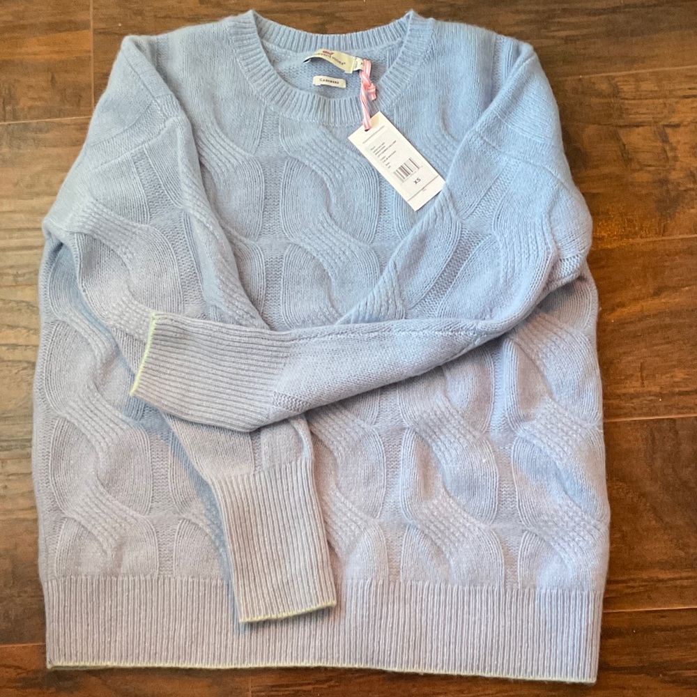 NWT Vineyard Vines Soft Blue Sweater